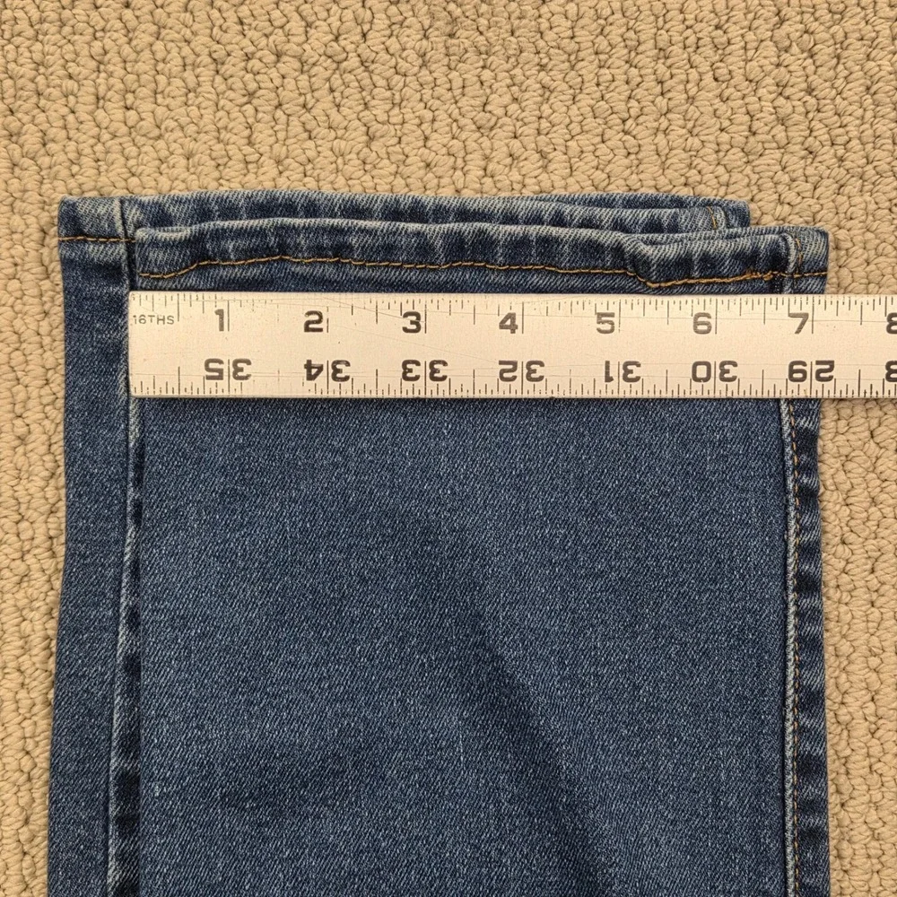 Signature Levis Heritage Easy Straight Jeans‎ Distressed Womens Size 2 (28x30)
